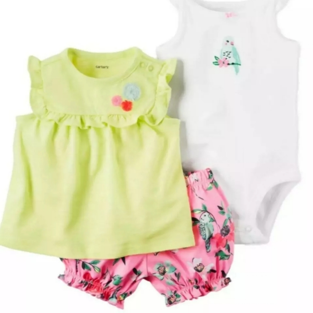 Carter's Three-Piece Shorts Set 3 Months